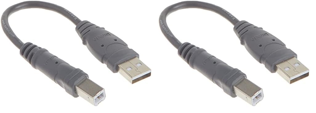 Belkin Pro Series USB 2.0 A/B Device Cable, 6 in, Black