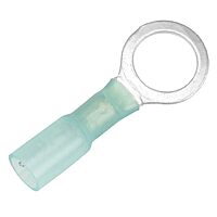 Pacer 16-14 AWG Heat Shrink Ring Terminal - 3/8" Stud Size - 25 Pack