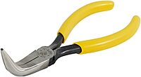 Klein Tools D302-6 Needle Nose Pliers, Long Nose Side Cutters, Alligator Pliers with Curved Handle, 6-1/2-Inch