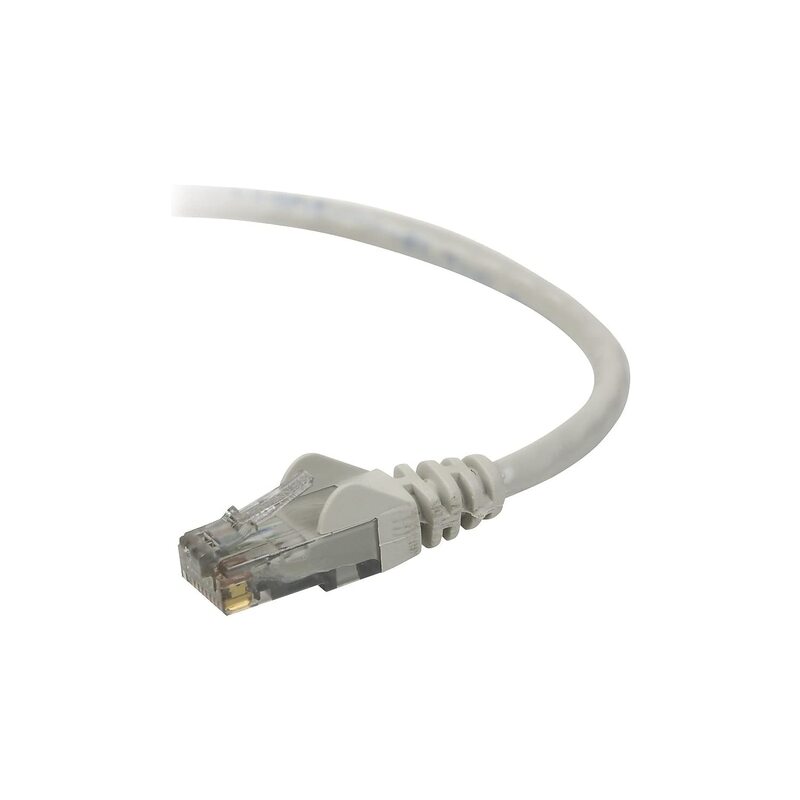Belkin High Performance Cat. 6 UTP Patch Cable - RJ-45 Male - RJ-45 Male - 1ft - Gray