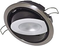 Lumitec Positionable Mirage LED Down Light, Water sealed, Positionable Polished Housing Spectrum RGBW Light