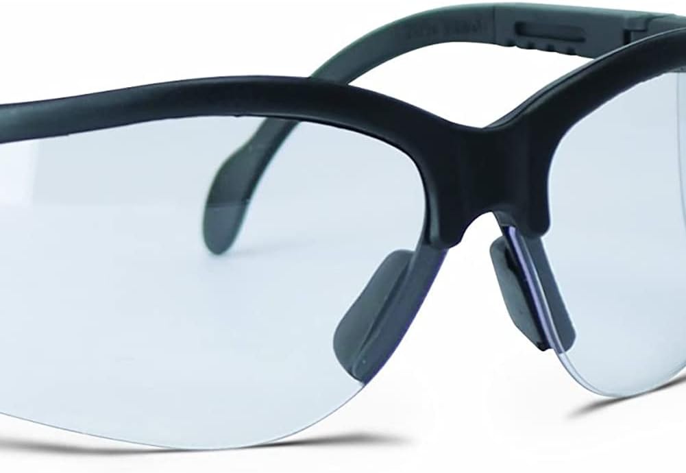 Walker's Sport High-Grade Polycarbonate Lenses Half Frame Soft Rubber Nose Piece Adjustable Safety Shooting Glasses