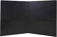 JAM Paper Heavy-Duty 2-Pocket Plastic Presentation Folders - Letter Size