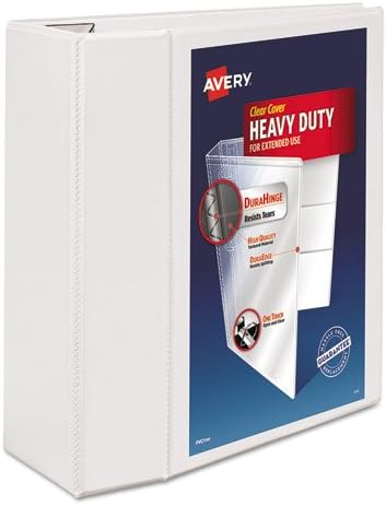 Avery Heavy-Duty View 3 Ring Binder with One-Touch EZD D-Rings and DuraHinge/DuraEdge