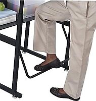 SAFCO AlphaBetter Adjustable-Height Student Desk with Book Box and Swinging Pendulum Footrest, 28 x 20