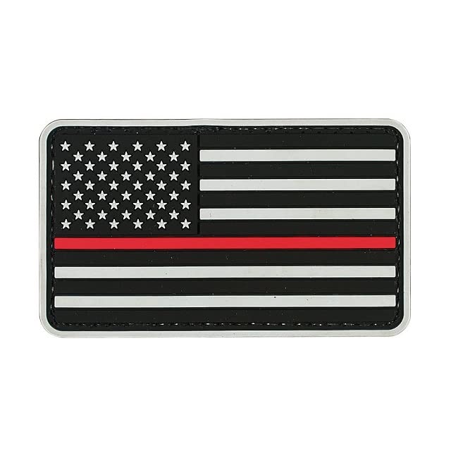 VooDoo Tactical 07-0908000000 American Flag Red Linerubber Patch