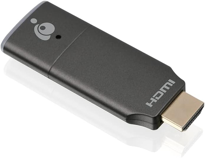 IOGEAR Mini Wireless 4K HDMI Video Screen Sharing Adapter - Wireless 2.4/5GHz withWPA-2 Security - Up to 30Ft