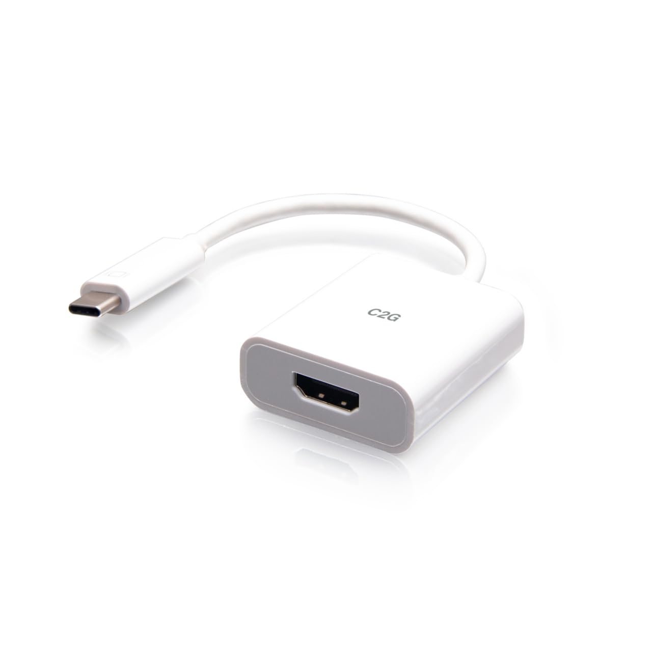C2G CG26936USB-C to 4k60Hz HDMI Adapter W, White