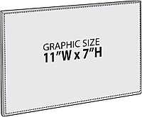 AZAR DISPLAYS Clear Acrylic Self Adhesive Wall Sign Holder Frames - Pack of 10