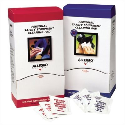 Allegro 3001 5x7" Alcohol-Free Respirator Cleaning Pads - 100/Pack