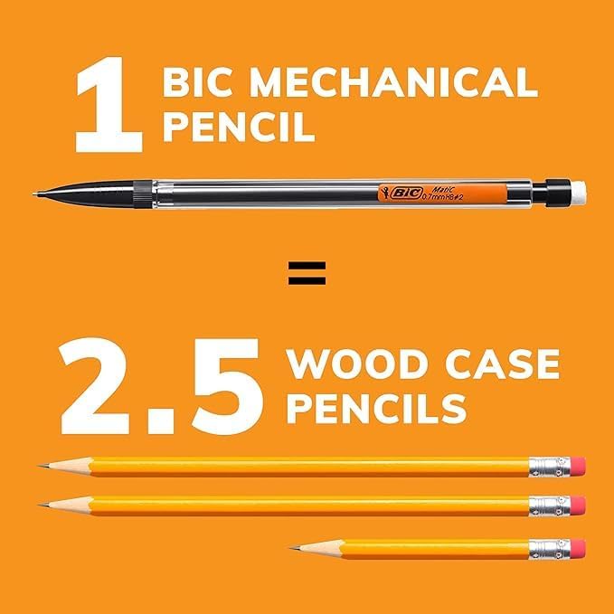 BIC Xtra Mechanical Pencils with Erasers