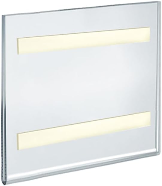 AZAR DISPLAYS Clear Acrylic Self Adhesive Wall Sign Holder Frames - Pack of 10