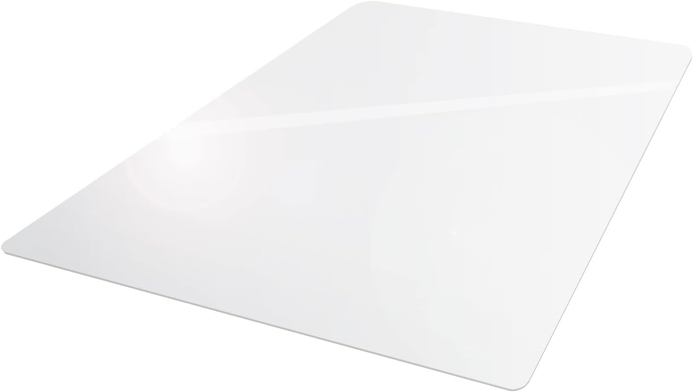 FLOORTEX Valuemat Vinyl Rectangular Chair Mat for Hard Floor
