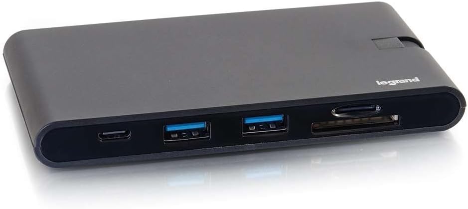 USB-C® 9-in-1 Compact Docking Station with 4K HDMI®, VGA, Ethernet, USB, SD Card Reader and Power Delivery up to 100W