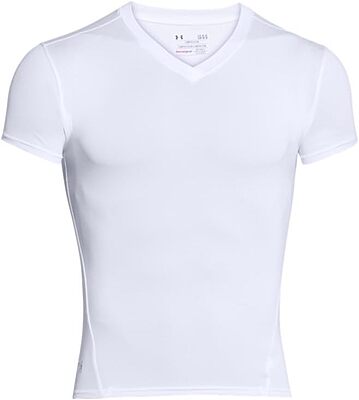 UNDER ARMOUR Men's HeatGear Tactical V-neck Compression Short-sleeve T-shirt