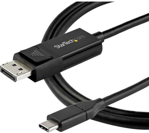 6.6 ft. (2 m) USB-C to DisplayPort 1.4 Cable - Bi-Directional