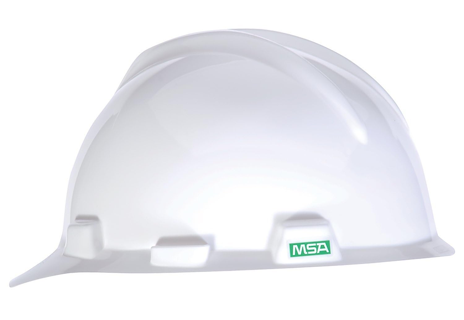 MSA 477477 V-Gard Cap Style Safety Hard Hat With Fas-Trac III Ratchet Suspension | Polyethylene Shell
