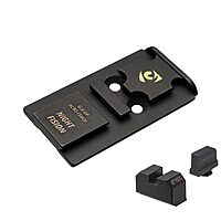 NIGHT FISION Optic Plate + Backup Sight Combo for Glock MOS (Aimpoint ACRO Compatible)