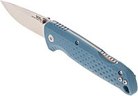 SOG Adventurer LB 3" Lightweight Portable Outdoor Folding Knife | CRYO 5CR15MOV Steel | GRN Handle | Lock-Back - BLUE/SATIN