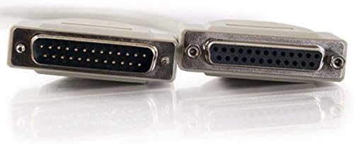 C2G/ Cables To Go C2G 02658 DB25 M/F Serial RS232 Extension Cable, Beige (15 Feet, 4.57 Meters)