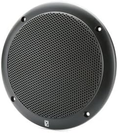 Poly-Planar MA-4056 6" Round Flush-Mount Marine Speakers (Pair) - Black