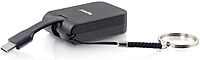 C2G USB Adapter, HDMI Adapter, USB C to HDMI, Travel Adapter, Black, Cables to Go 26872 HDMI Adapter Black