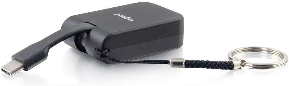 C2G USB Adapter, HDMI Adapter, USB C to HDMI, Travel Adapter, Black, Cables to Go 26872 HDMI Adapter Black