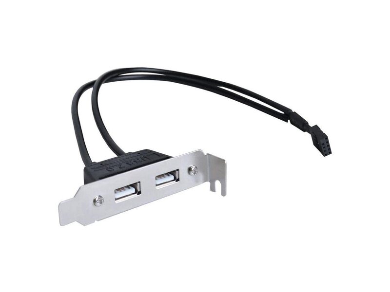 SIIG CB-US0S11-S1 2-Port USB 2.0 Low Profile Extension Bracket