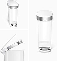 simplehuman Step Trash Can with LidShox, Steel Pedal & Liner Rim