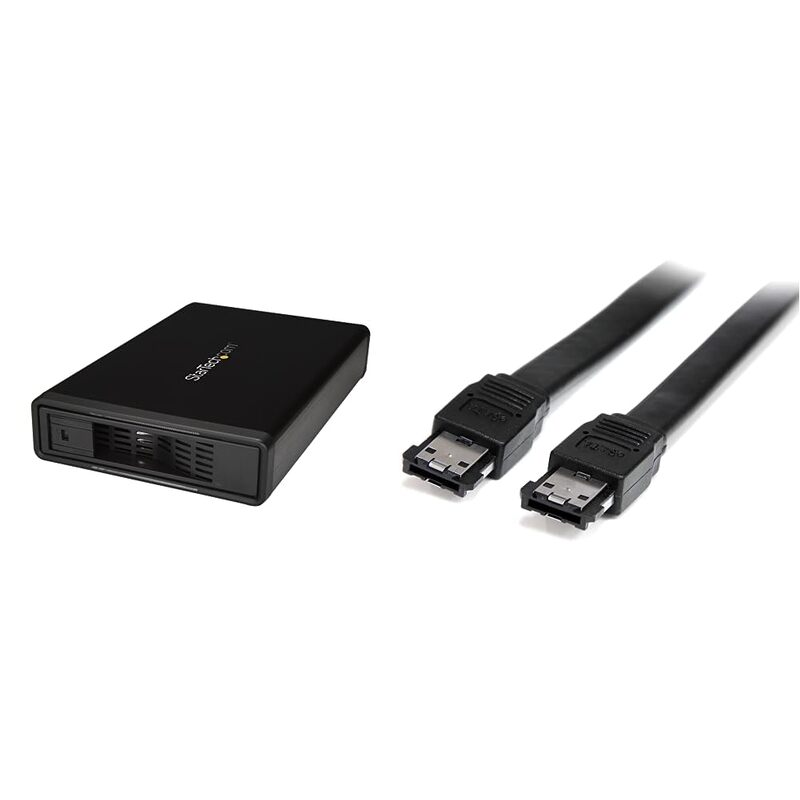 StarTech.com 3.5" External Hard Drive Enclosure with eSATA Cable USB 3.0 / eSATA (Trayless) Hard Drive Enclosure+ Electronic