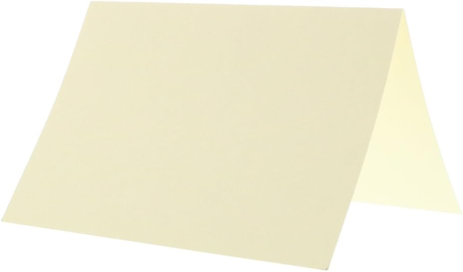 JAM PAPER Blank Fold-Over Cards 65-lb Smooth Cardstock 100/Pack
