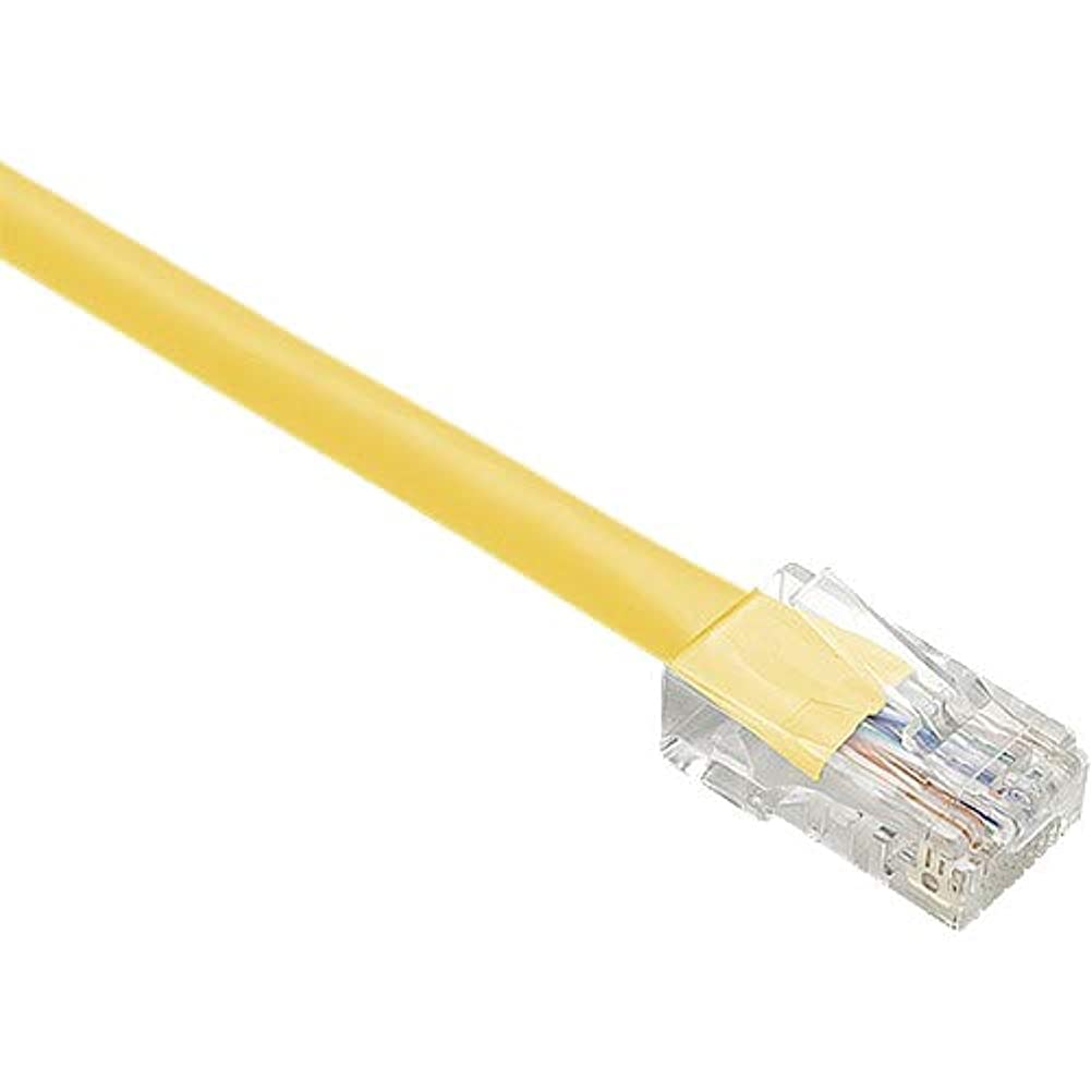 10ft Yellow Cat6 Patch Cable, Utp, No Boots