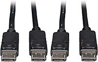 Tripp Lite DisplayPort Cable with Latches (M/M), DP to DP, 4K x 2K, 1-ft. (P580-001)