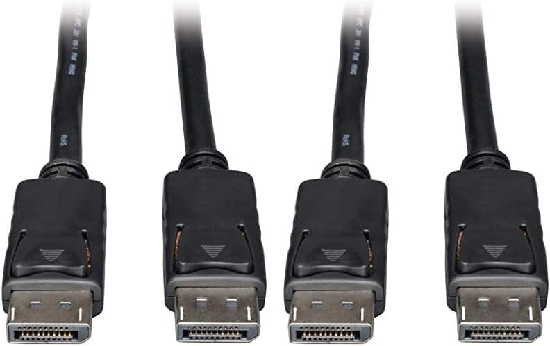 Tripp Lite DisplayPort Cable with Latches (M/M), DP to DP, 4K x 2K, 1-ft. (P580-001)