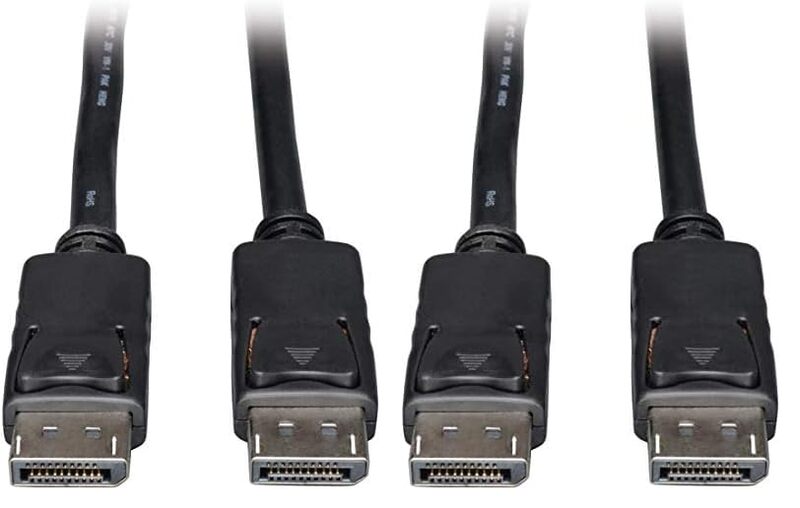 Tripp Lite DisplayPort Cable with Latches (M/M), DP to DP, 4K x 2K, 1-ft. (P580-001)