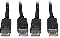 Tripp Lite DisplayPort Cable with Latches (M/M), DP to DP, 4K x 2K, 1-ft. (P580-001)