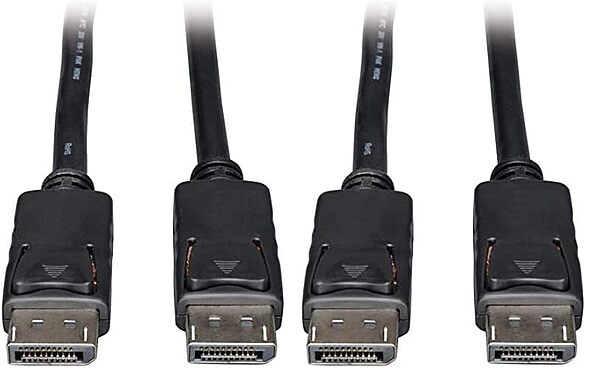 Tripp Lite DisplayPort Cable with Latches (M/M), DP to DP, 4K x 2K, 1-ft. (P580-001)