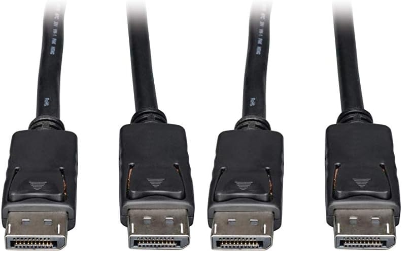 Tripp Lite DisplayPort Cable with Latches (M/M), DP to DP, 4K x 2K, 1-ft. (P580-001)