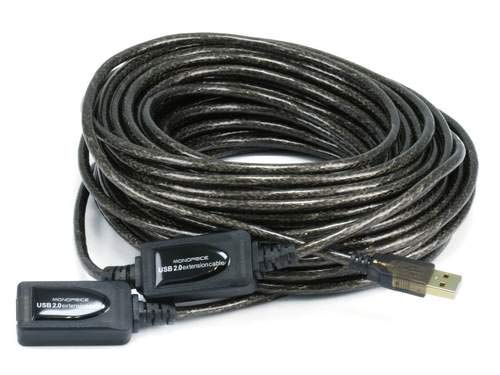 Monoprice USB 2.0 Active Male to Female Extension/Repeater Cable