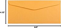 JAM PAPER Brown Kraft Manila Booklet Envelopes with Gummed Closure