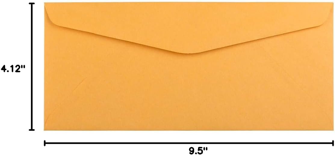 JAM PAPER Brown Kraft Manila Booklet Envelopes with Gummed Closure