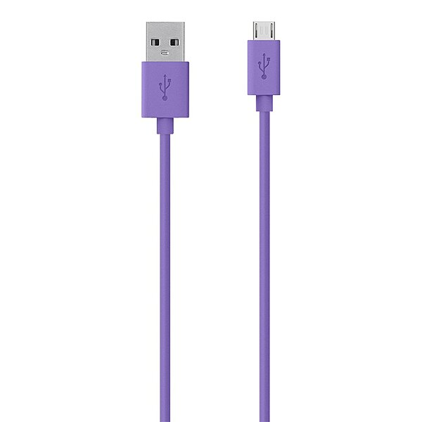 Belkin MIXIT - USB cable - Micro-USB Type B (M) to USB (M) - 4 ft - Purple