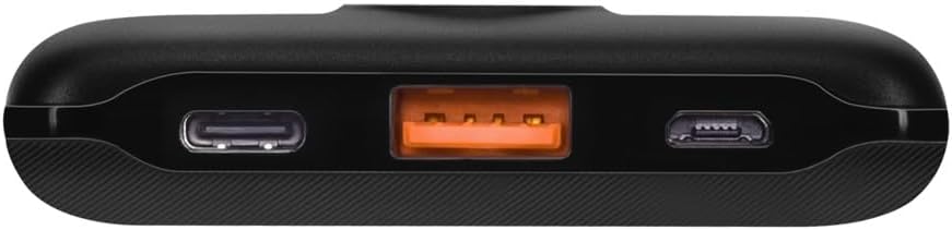 Monoprice Ultra-Compact USB-C 10,000 mAh Power Bank with USB-A and Micro USB, PD 20W and QC 3.0 Fast Charging