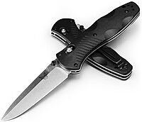 BENCHMADE Barrage EDC Folding Knife - Drop-Point Plain Edge