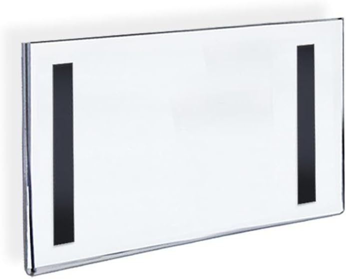 AZAR DISPLAYS Clear Acrylic U-Frame Sign Holders with Magnetic Strips