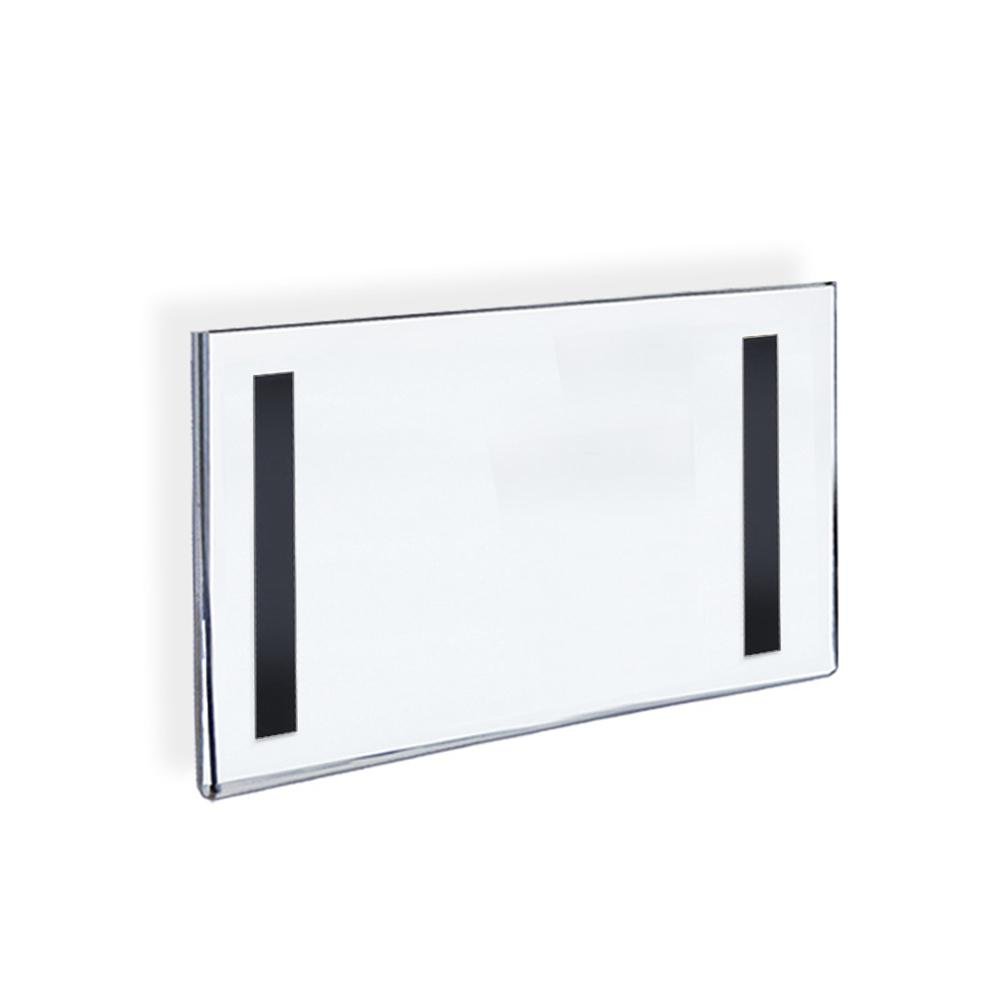 AZAR DISPLAYS Clear Acrylic U-Frame Sign Holders with Magnetic Strips
