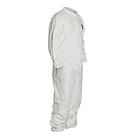 DuPont Tyvek 400 TY125S Disposable Protective Coverall with Elastic Cuffs, White (Pack of 25)