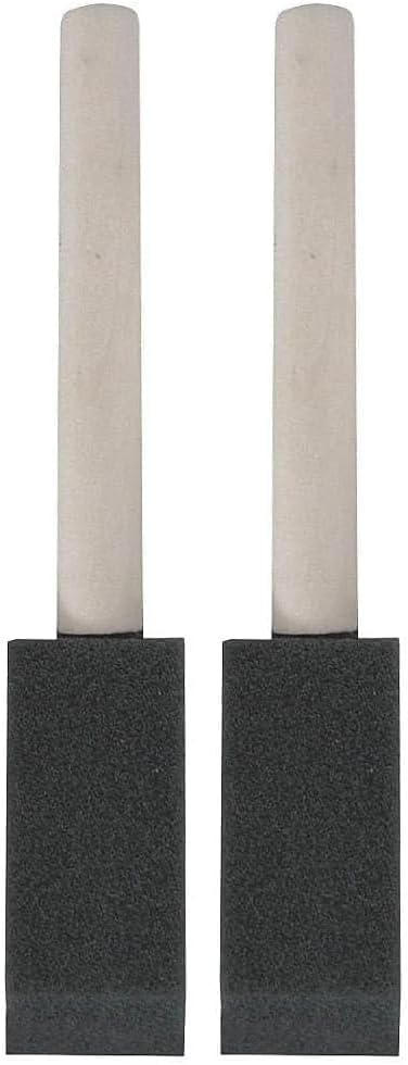 Linzer 1" Foam Paint Brush, Lightweight, Clear Varnish Wooden Handle, for All Paints, Varnishes & Stains