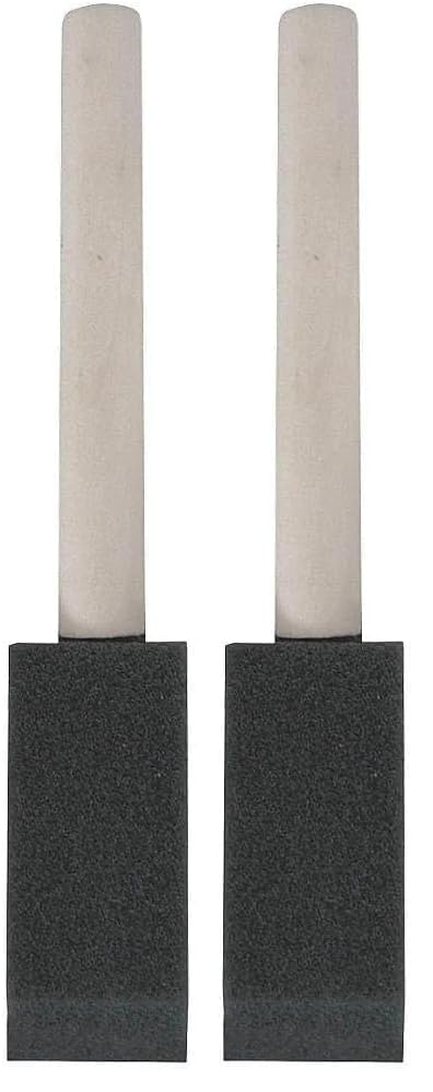 Linzer 1" Foam Paint Brush, Lightweight, Clear Varnish Wooden Handle, for All Paints, Varnishes & Stains