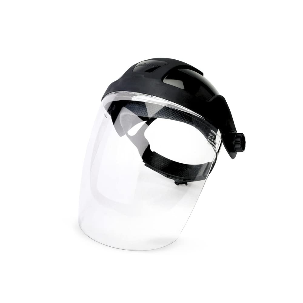 Sellstrom DP4 Face Shield - Lightweight Mask with High Impact Crown & Ratchet Headgear for Work, Grinding